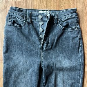 Beautiful Anthropologie Flares - Worn Once Grey/Black Wash Size 28
